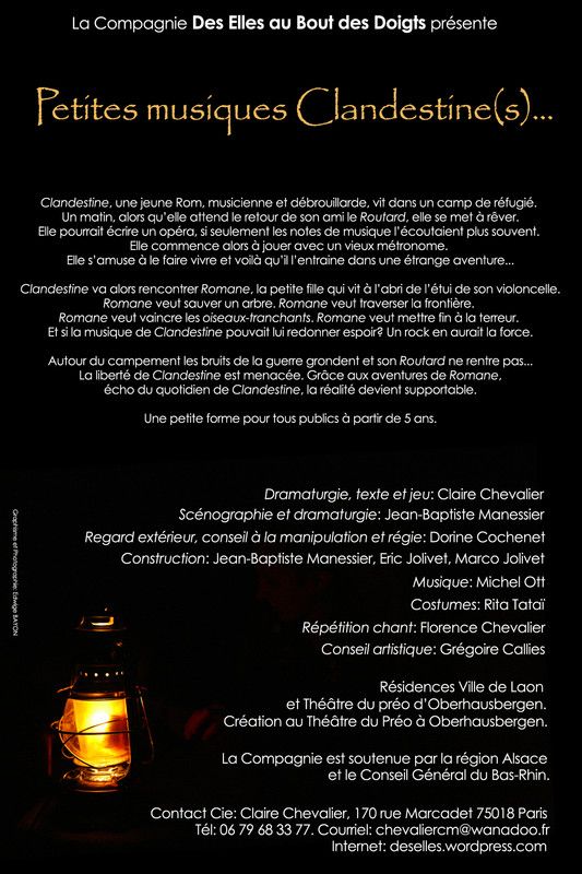 Spectacle Petites musiques Clandestines